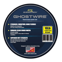 Load image into Gallery viewer, Shinratech Ghostwire Fluorocarbon Leader Line - 10lb 50yard spool
