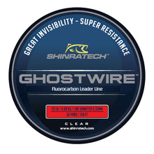 Load image into Gallery viewer, Shinratech Ghostwire Fluorocarbon Leader Line - 20lb 50yard spool

