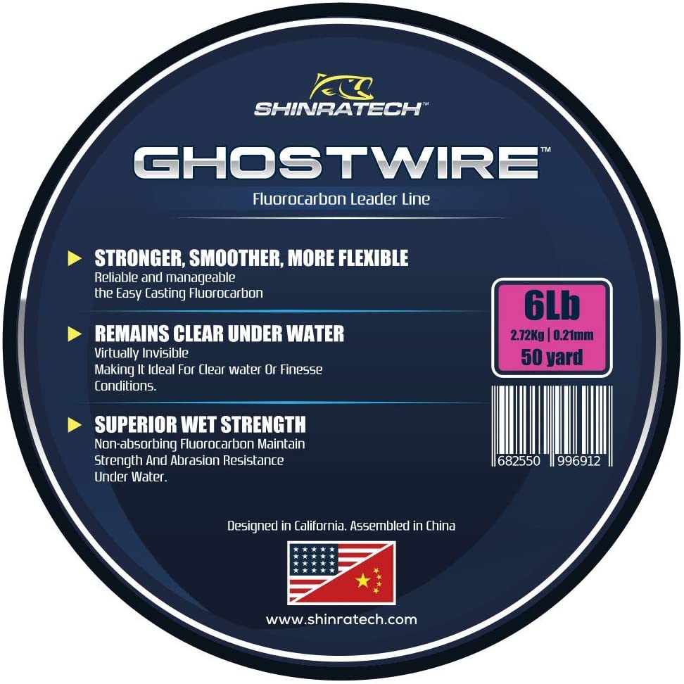 Shinratech Ghostwire Fluorocarbon Leader Line - 6lb 50yard spool –  SHINRATECH
