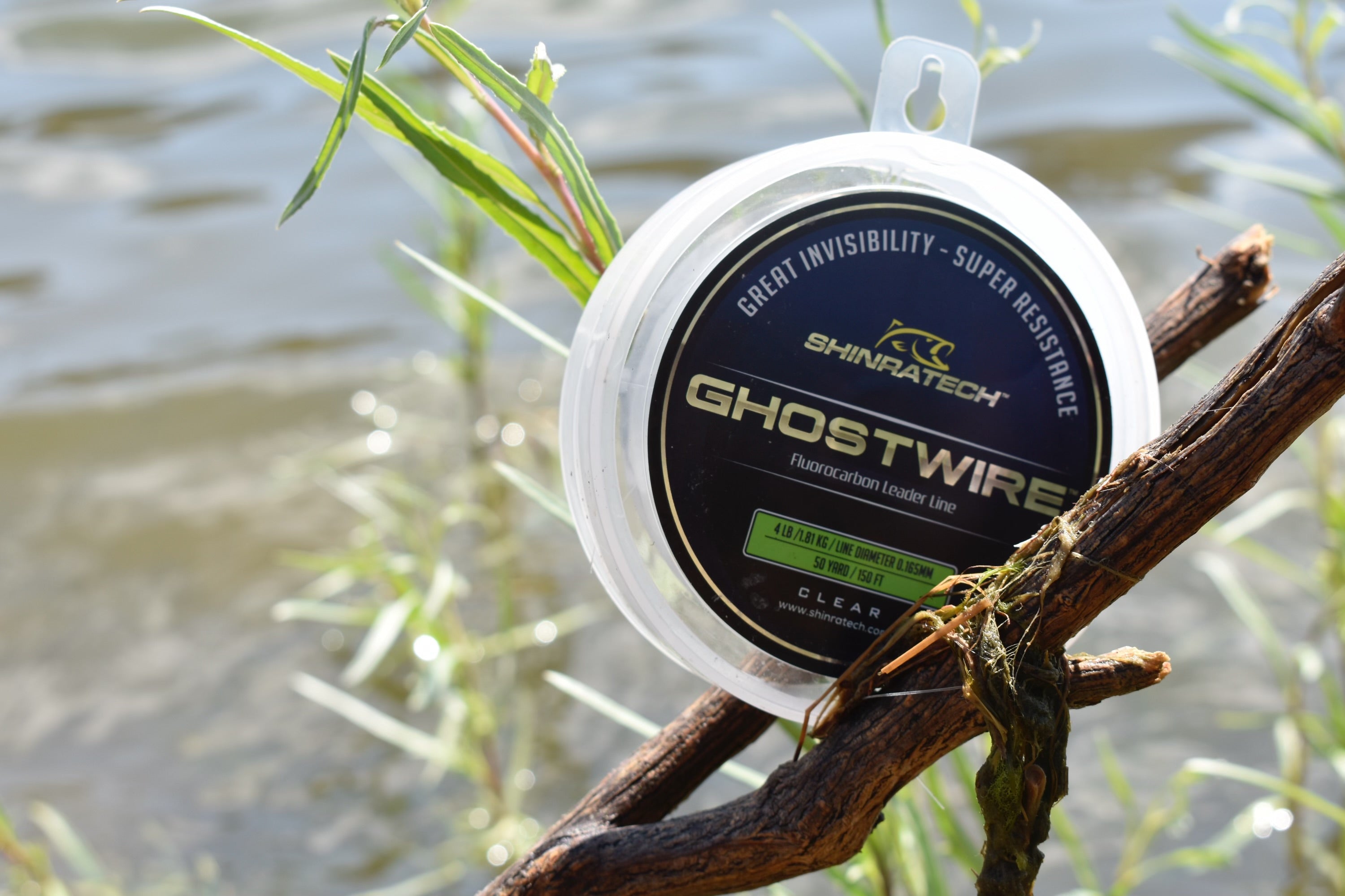 Shinratech Ghostwire Fluorocarbon Leader Line - 4lb 50yard spool