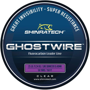 Shinratech Ghostwire Fluorocarbon Leader Line - 25lb 50yard spool –  SHINRATECH