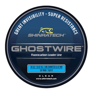 Shinratech Ghostwire Fluorocarbon Leader Line - 30lb 50yard spool