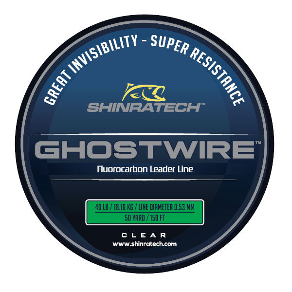 Shinratech Ghostwire Fluorocarbon Leader Line - 40lb 50yard spool –  SHINRATECH