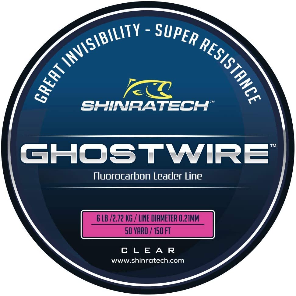 Shinratech Ghostwire Fluorocarbon Leader Line - 6lb 50yard spool